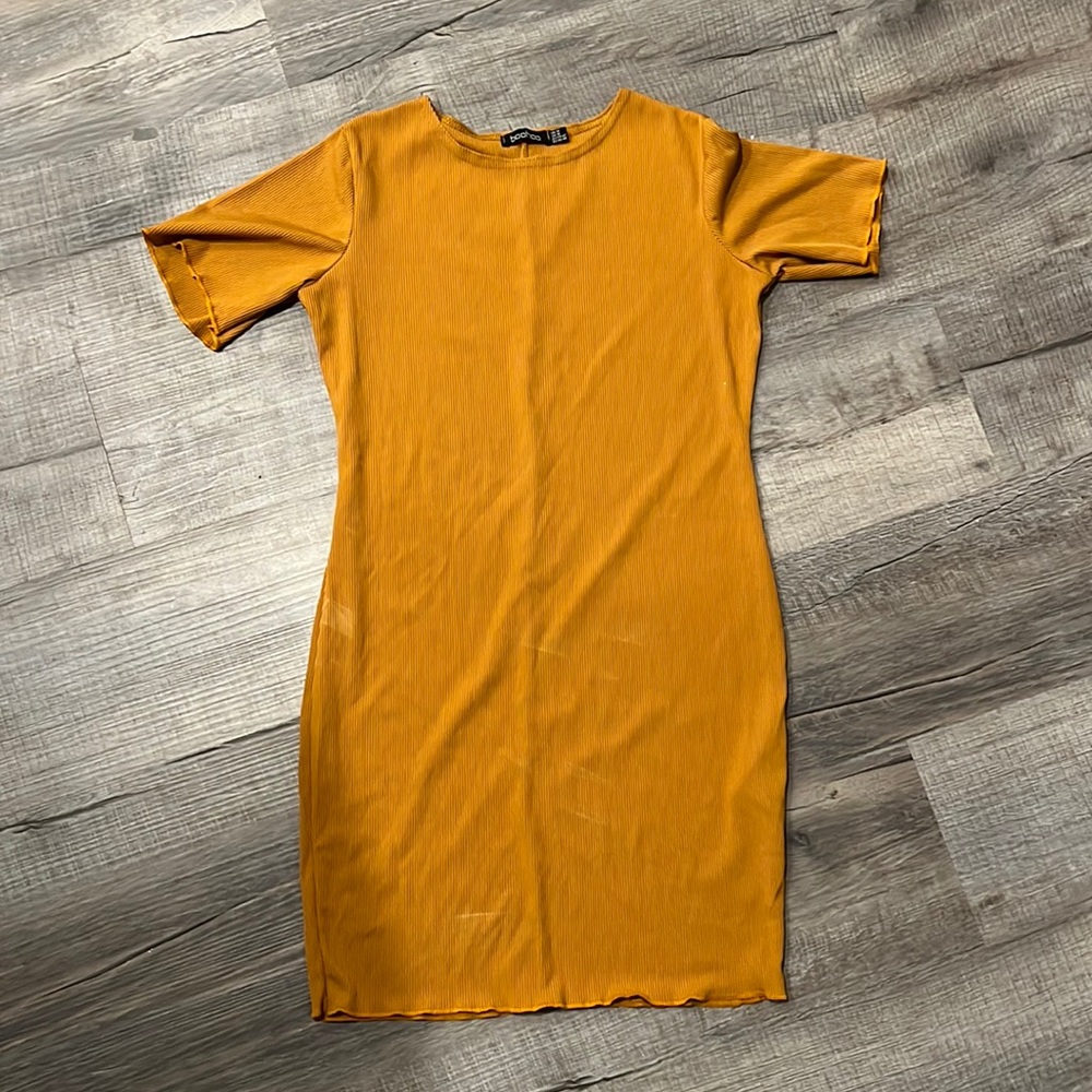 Mustard Mini Dress